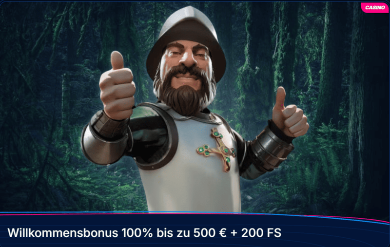 Willkommensbonus bei Boomerang Bet – 100 % bis zu 500 Euro plus 200 Freispiele für neue Spieler in Deutschland 2026